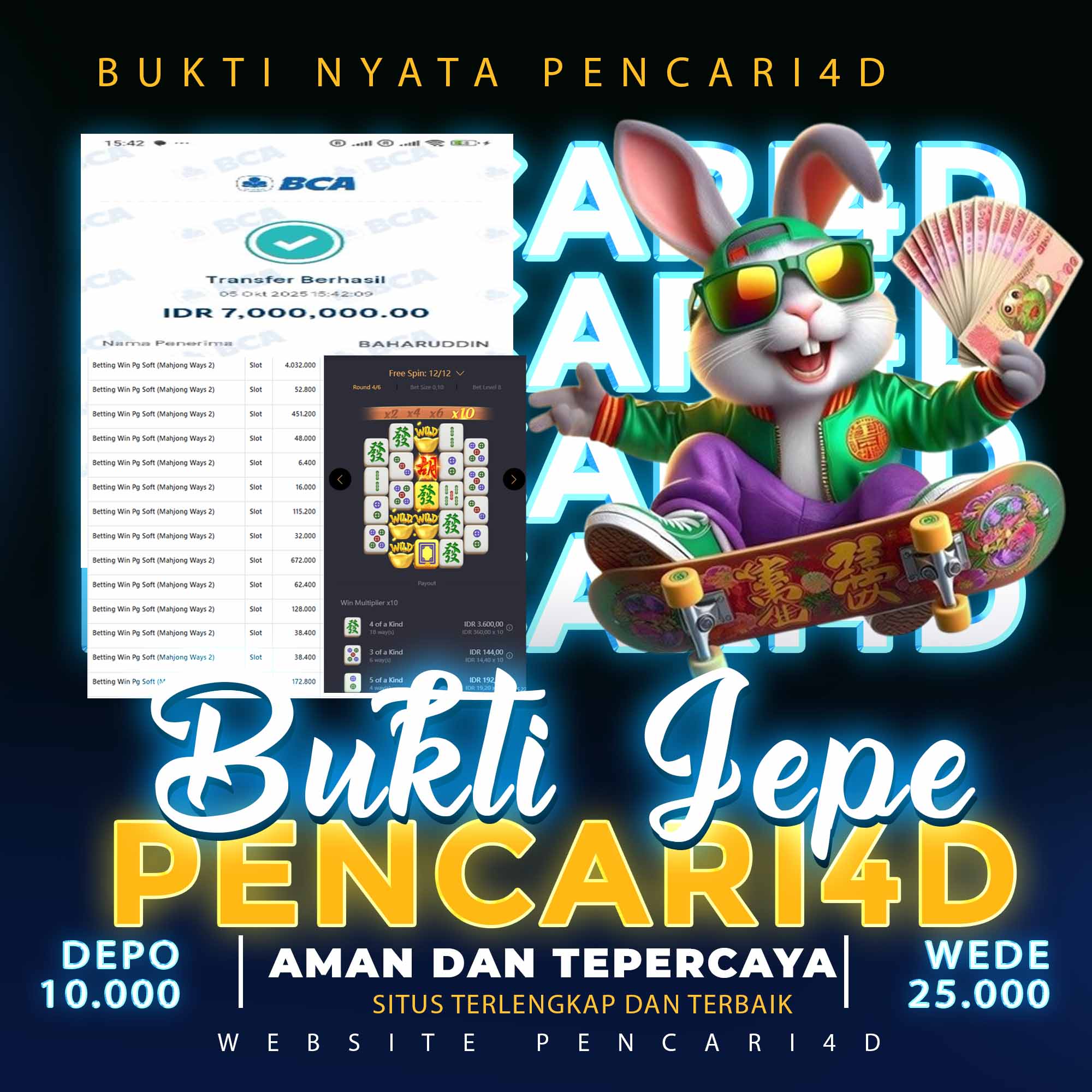 PENCARI4D JACKPOT DI SLOT MAHJONG WAYS Rp. 7,603,737 LUNAS