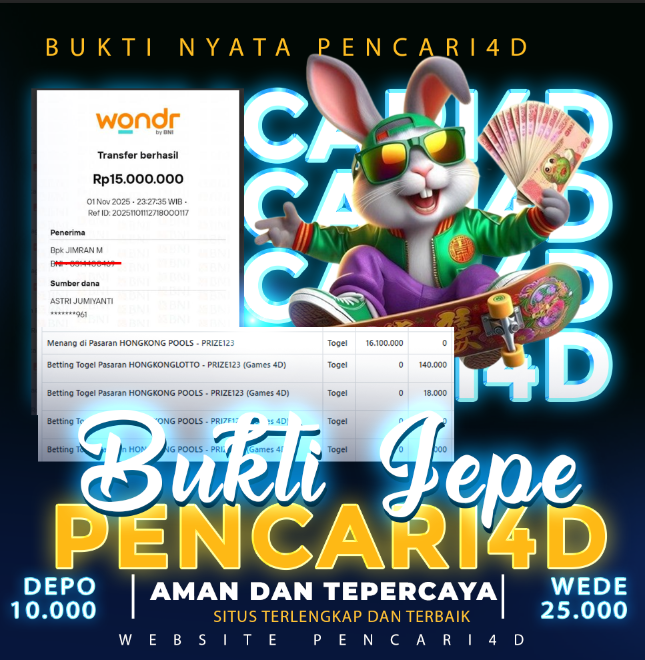 PENCARI4D MEMBER MENANG BESAR DI HONGKONG POOLS