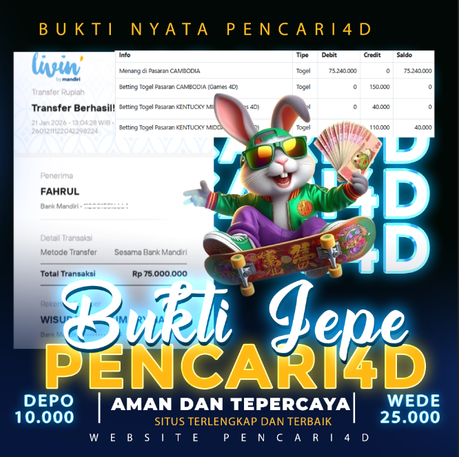 JEPE 4D CAMBODIA — Kedan Awak, Rangkuman Angka Mantap